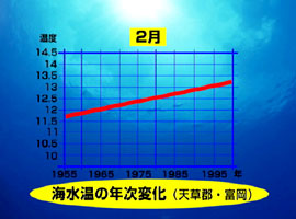海水温の年次変化